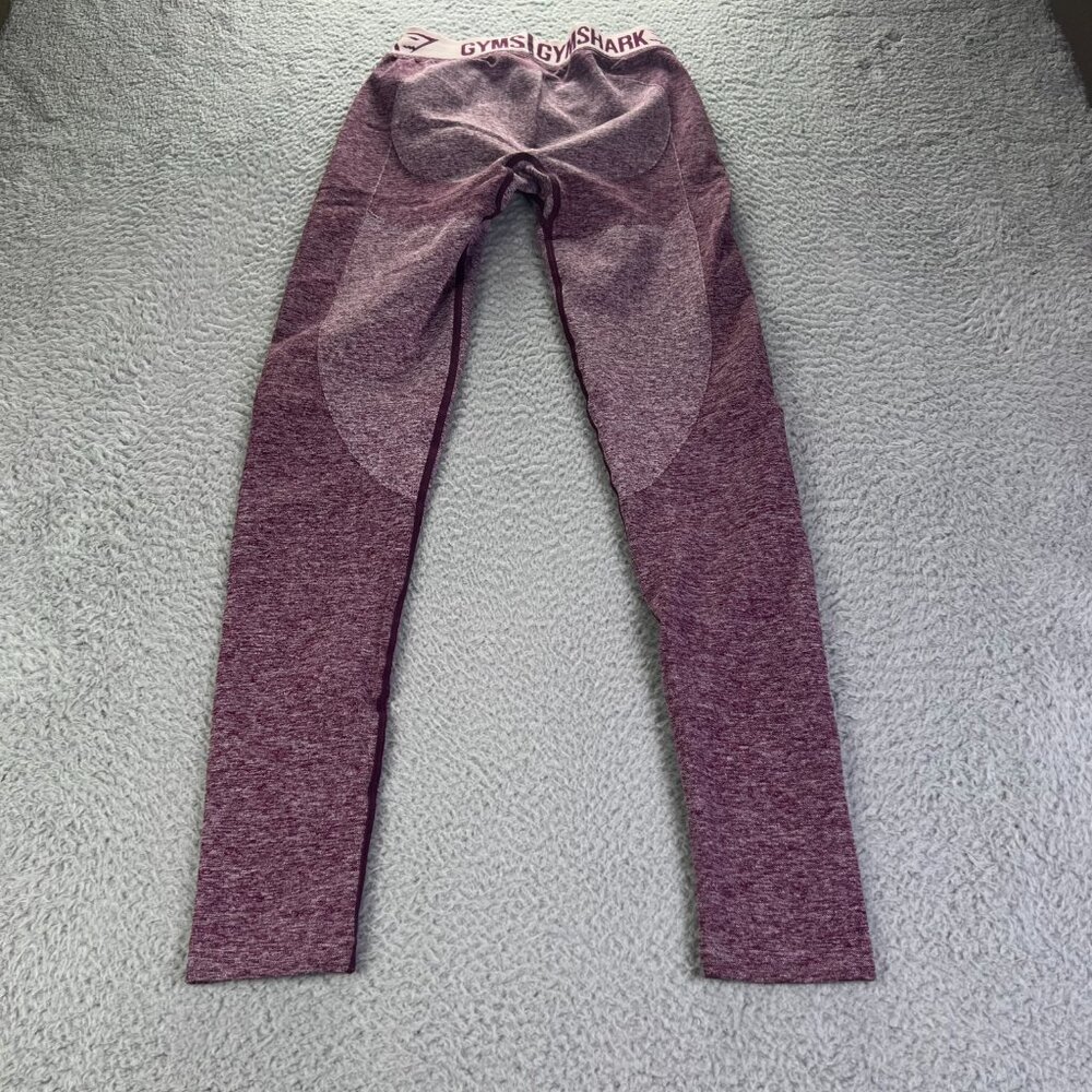 Gymshark Seamless Flex Leggings Womens Small Heather Purple Athletic Workout - Picture 2 of 8